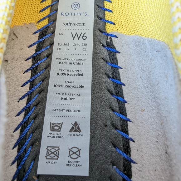 Rothy's Sunshine Yellow 'The Point' women's flats shoes - Picture 15 of 16